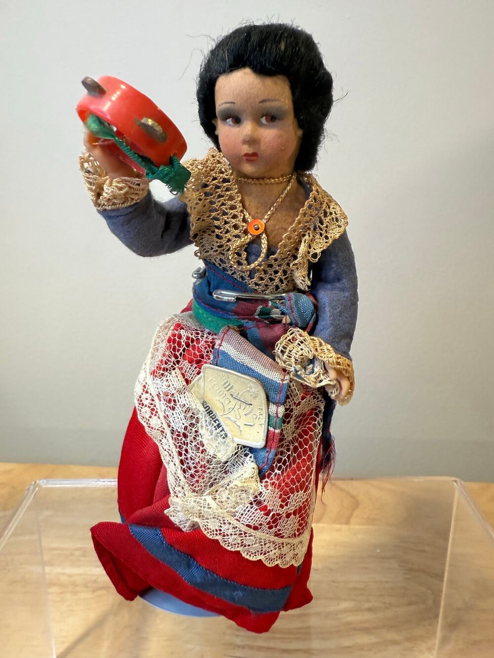 Vintage 1950s Souvenir Doll by Magis Roma Sorrento, Italy